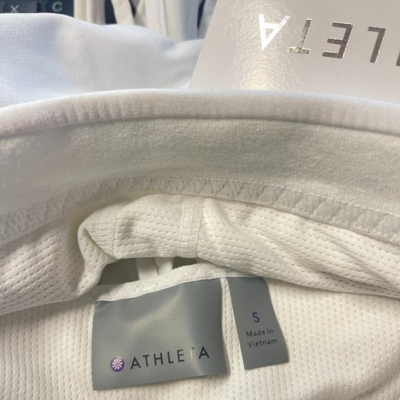 NWT ! ATHLETA White Transcendence Sports Bra - Picture 7 of 7